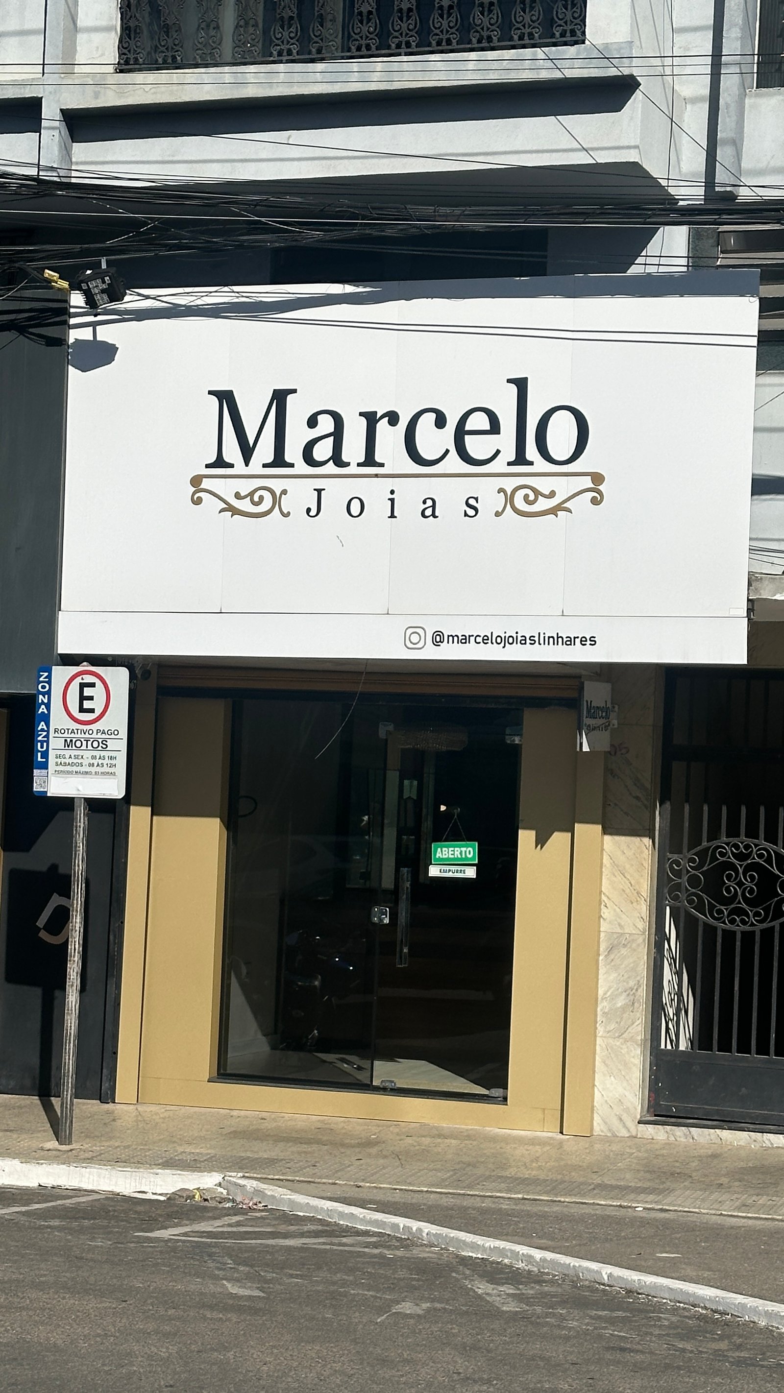 Loja da Marcelo Joias na Av. Augusto Pestana, Centro de Linhares